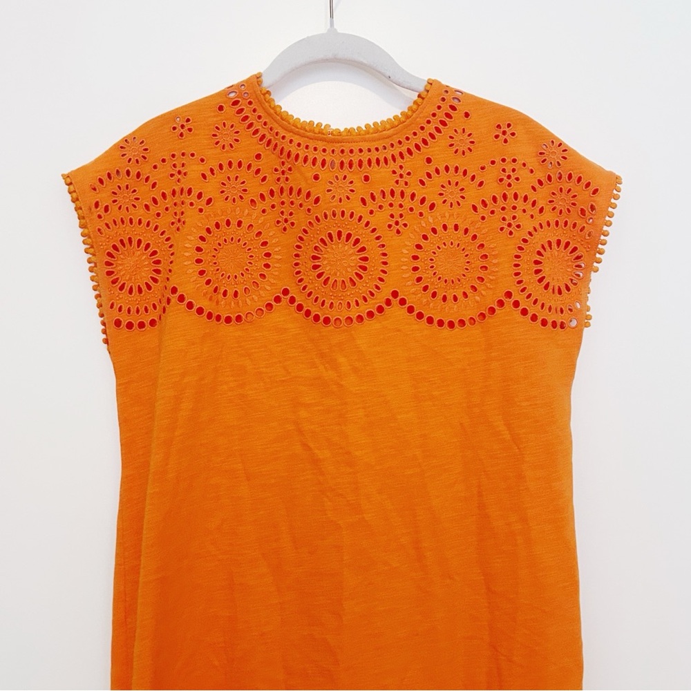 NWOT Boden Cutwork Jersey T Shirt Dress - Picture 4 of 7